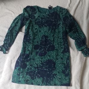 SILK UNIQUE DESIGNER LONG SLEEVE DRESS